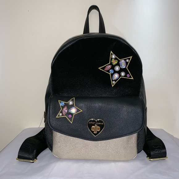 Betsey Johnson Handbags - Betsey Johnson HOST PICK Velvet Metallic Backpack